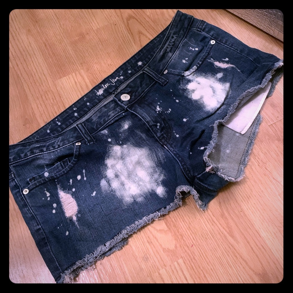 London Jean Short Short Jean Shorts Size 14 NWOT